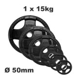 Olympische halterschijf - Rubber coated - 15 kg Olympische halterschijf - Rubber coated - 15 kg